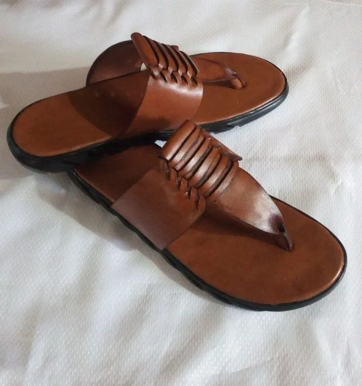 Male leather sandal.