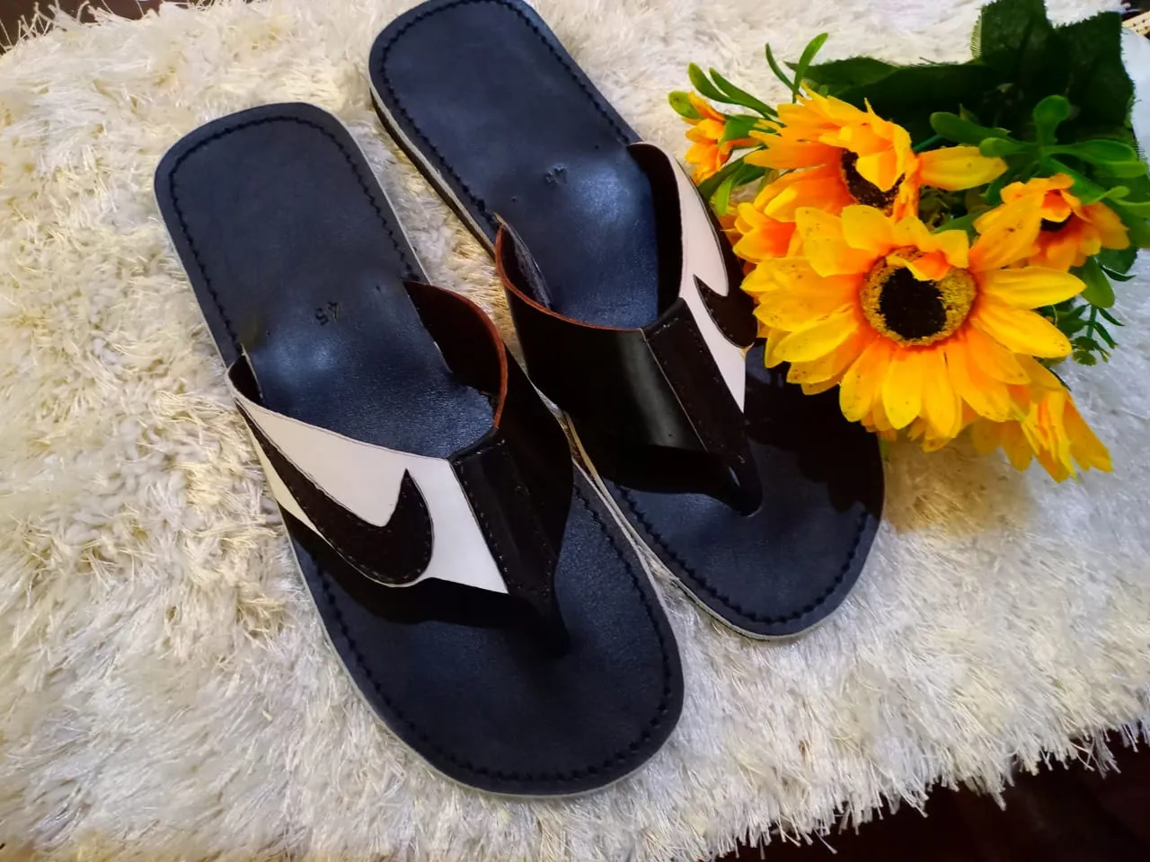 Male leather sandal.