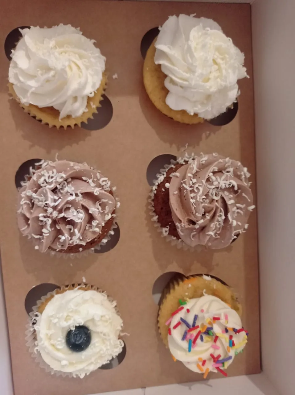 Dessert menu -Homemade frosted Cupcakes