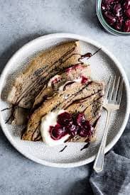 Chocolate -Drizzled Sweet Crepes