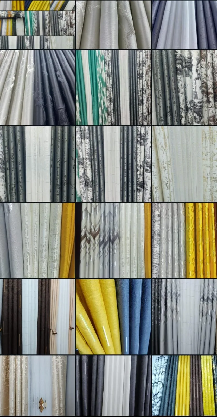 4-Piece High-Grade Textured Blackout Curtains Set (2 x 1.5m Panels)