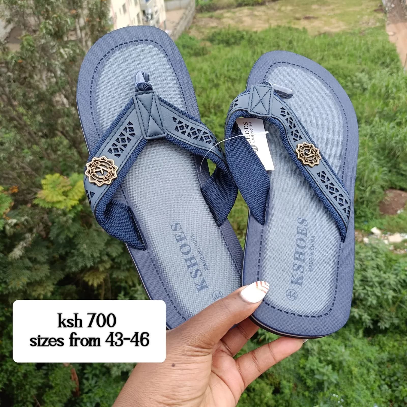 Blue Casual Slides (Sizes 43 to 46)