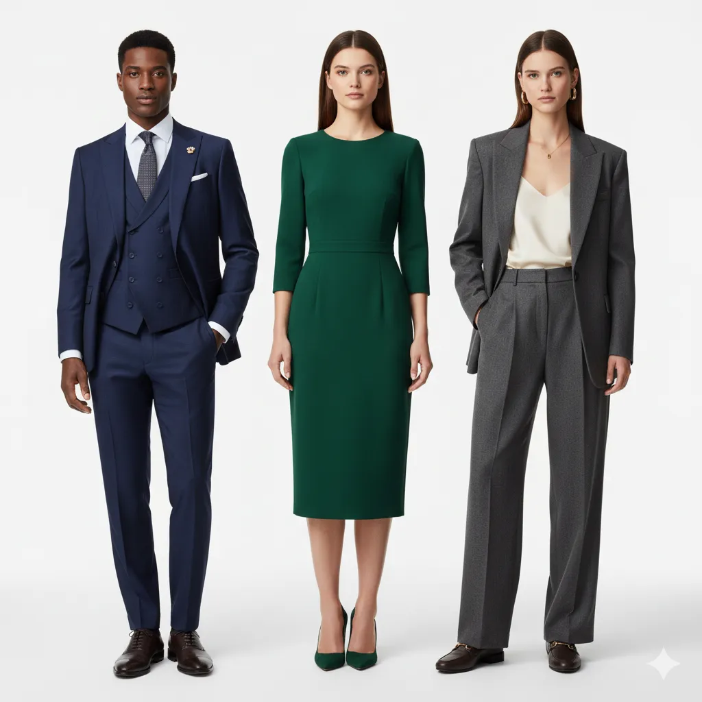Corporate Wear from KShs 8,000 - 35,000 (bespoke suits, blazers, dresses, and separates)