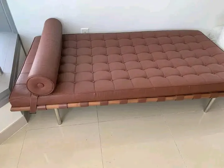Brown Leather Daybed