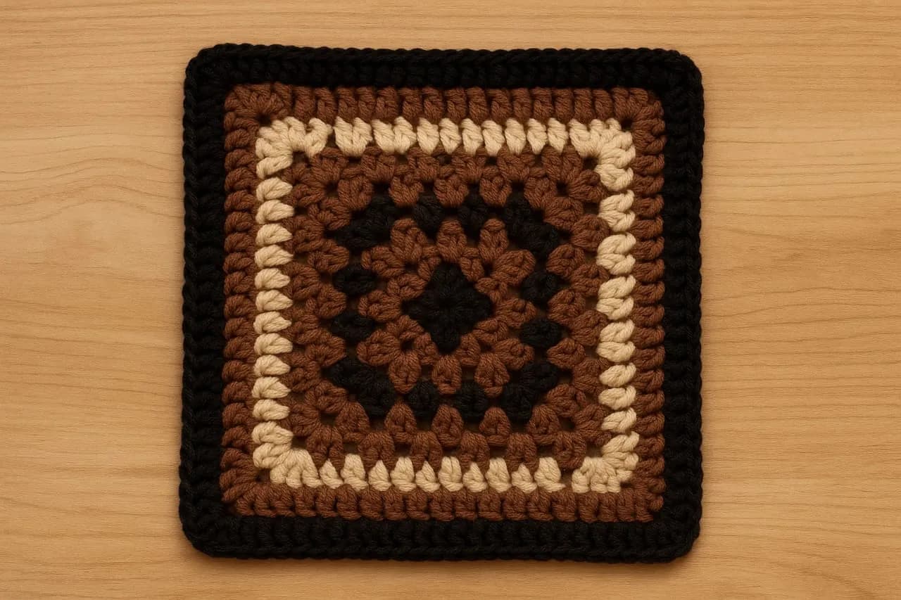 Granny Square: Earth Tones Crochet