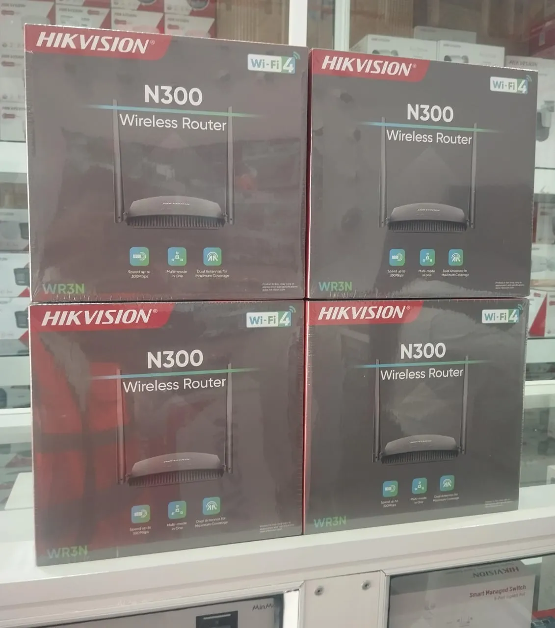 Hikvision Wireless Router (N300) & GSM Router (Sim)