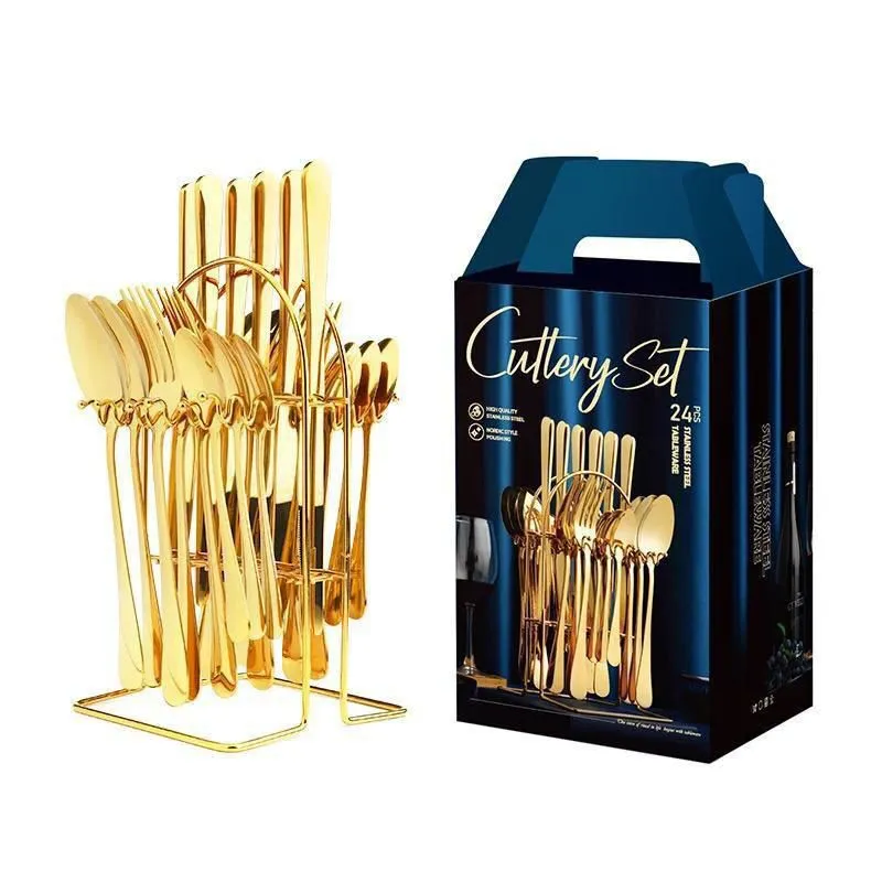 24 pcs Gold Cutlery set