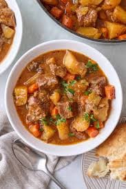 Beef Stew Served with Either