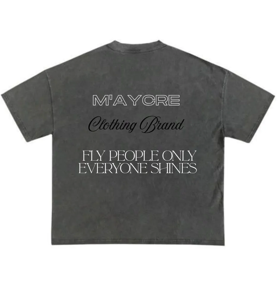 M'AYCRE Acid Wash T-shirt (Back View)