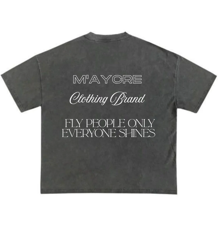 M'AYCRE Acid Wash T-shirt (Back View, Alt File)