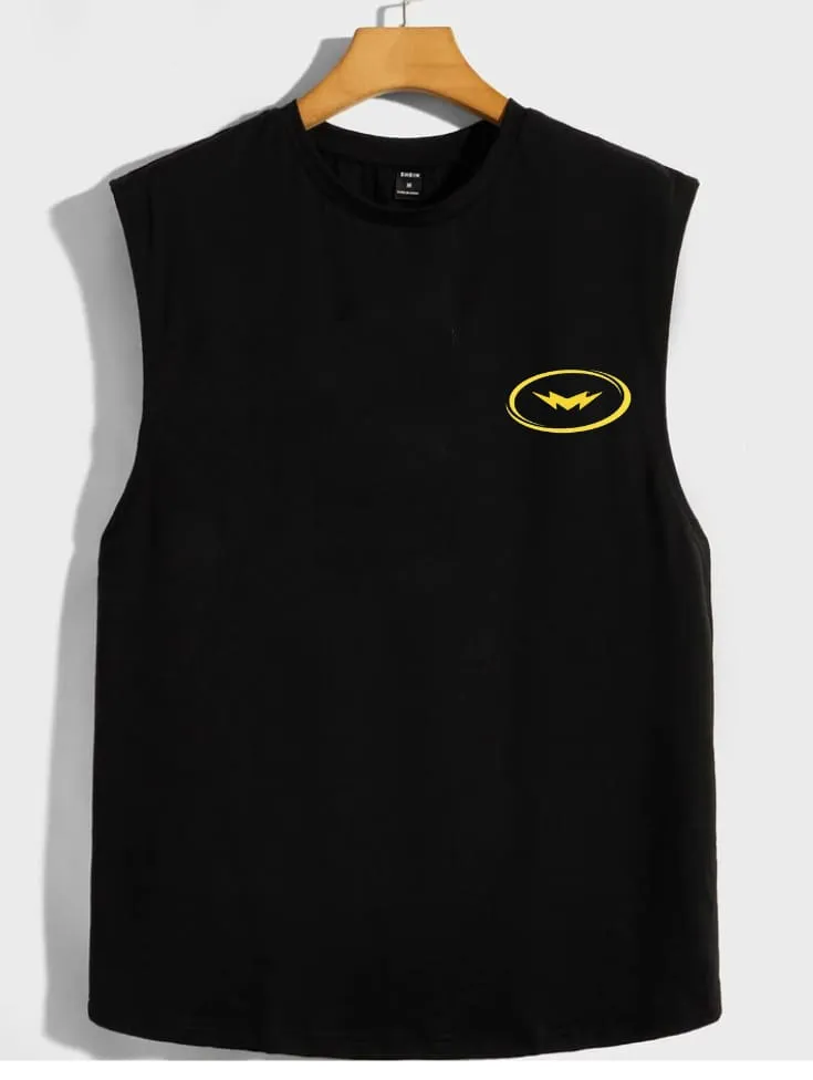 M'AYCRE Unisex Tank Top (Front, Yellow Logo)