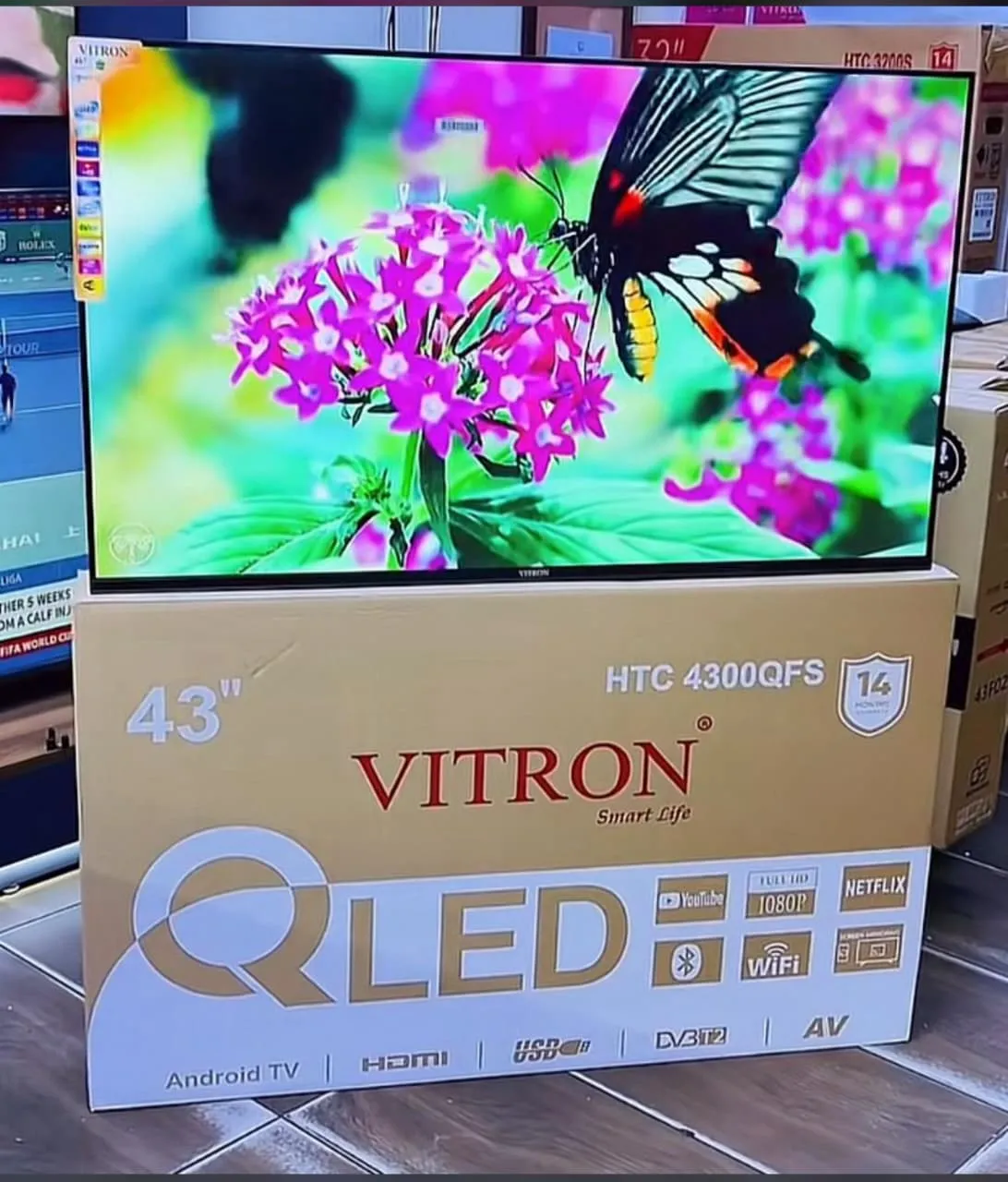 Vitron 43" QLED Smart Android TV