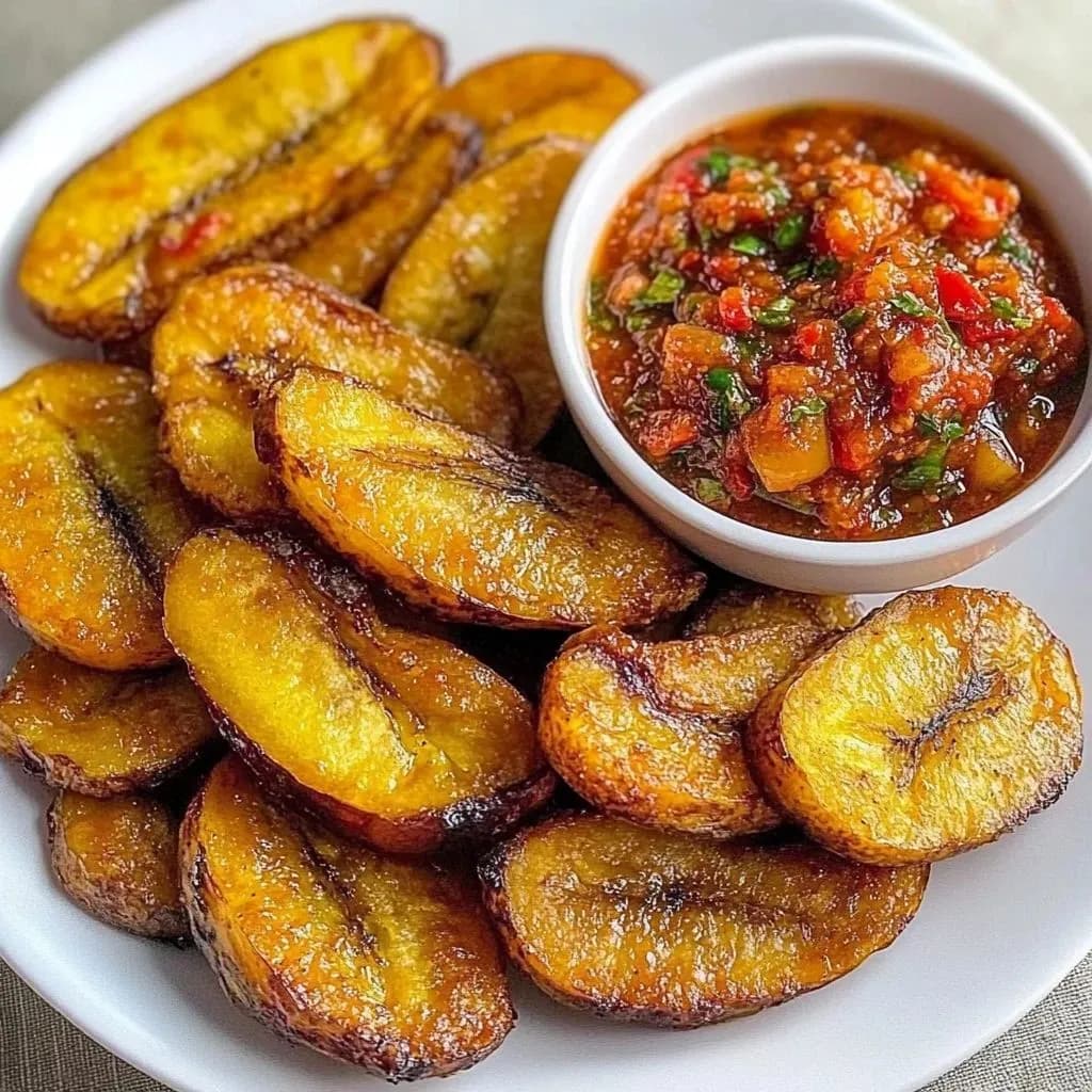 Matoke ( simmered plantains in rich tomato sauce )