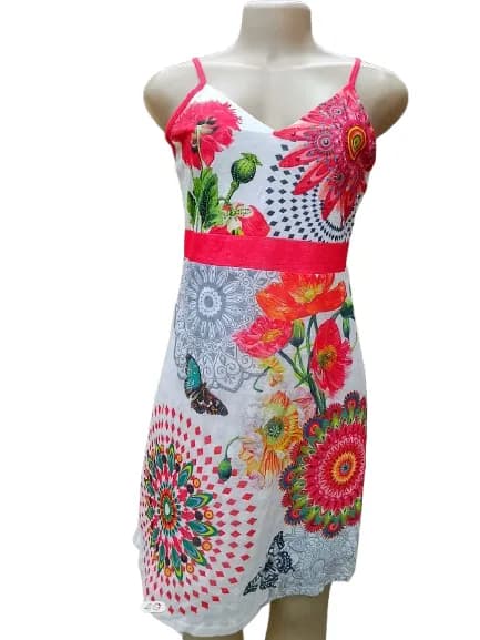 White and red colour dress