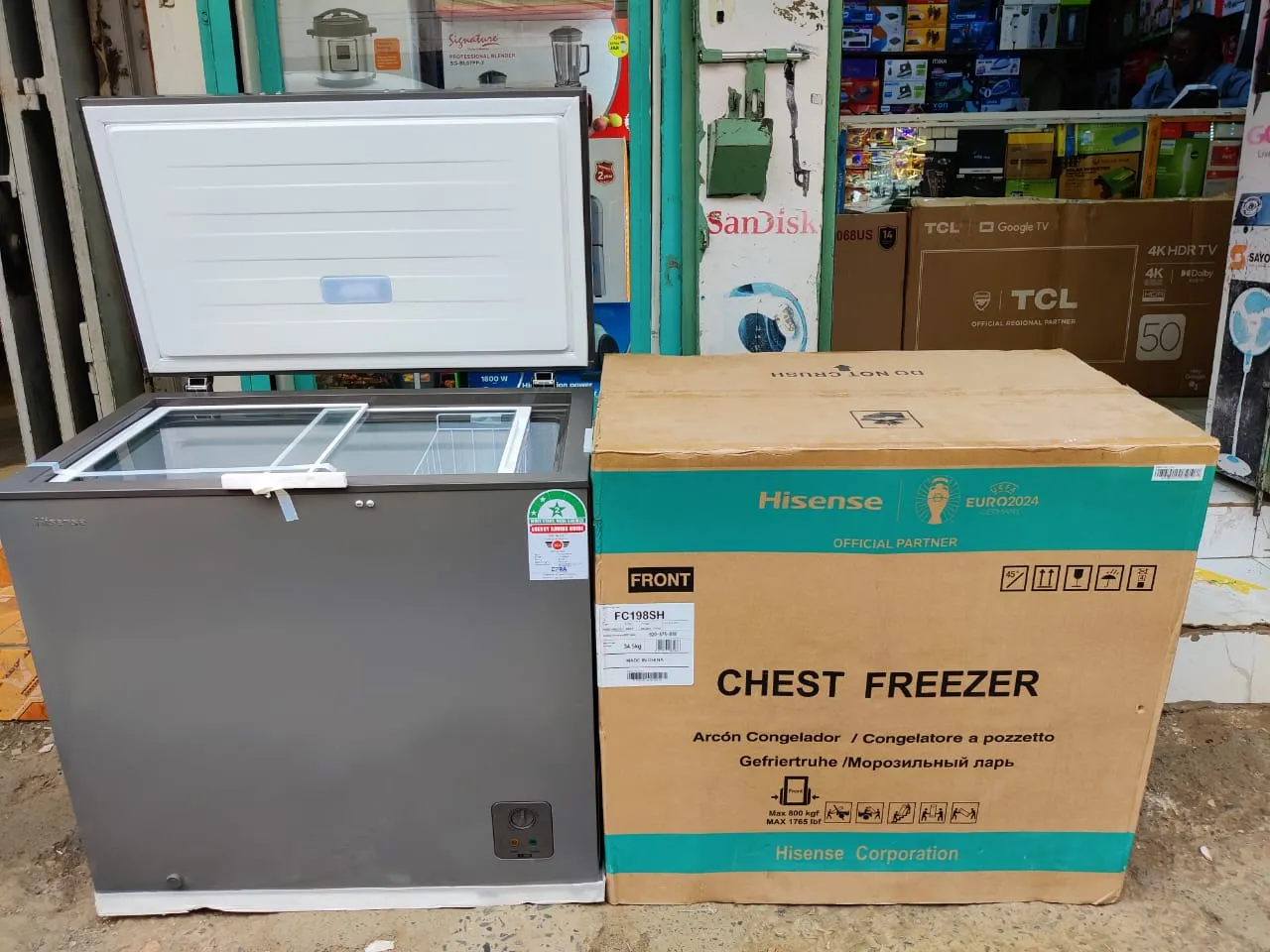 Hisense Chest Freezer 198 Litters White/Grey