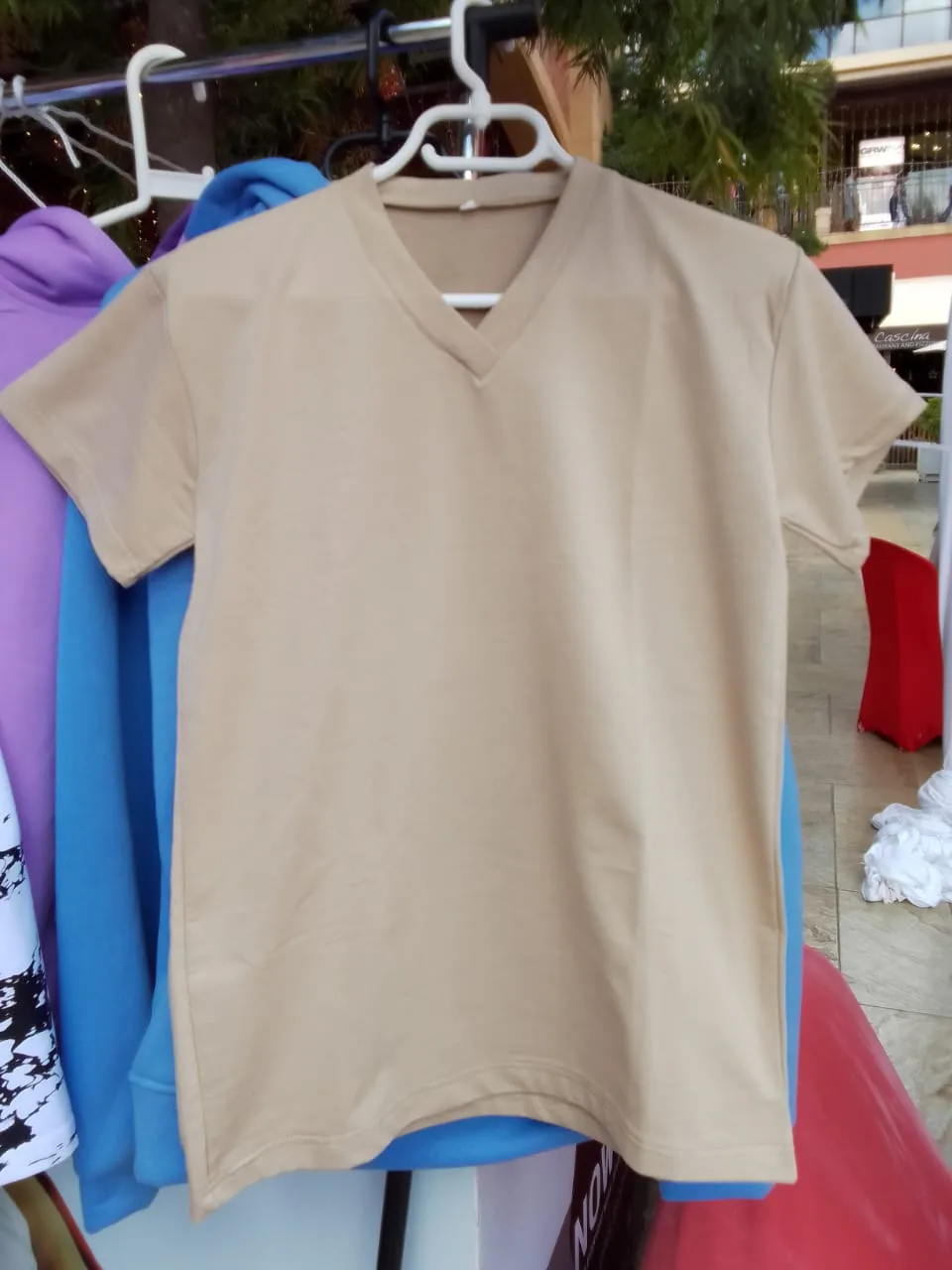 Basic Tan Crew Tee