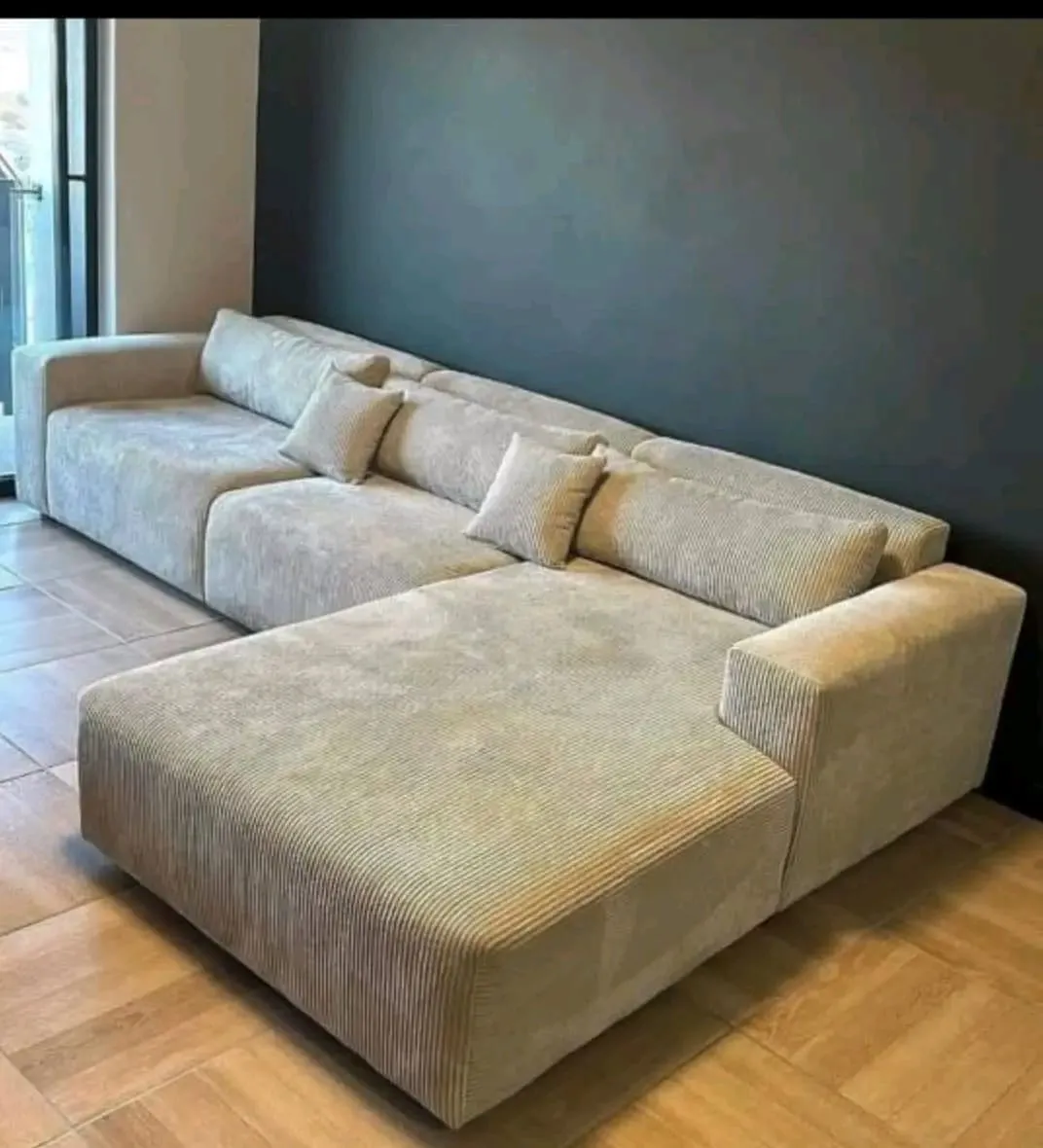 Seven seater confy sofas