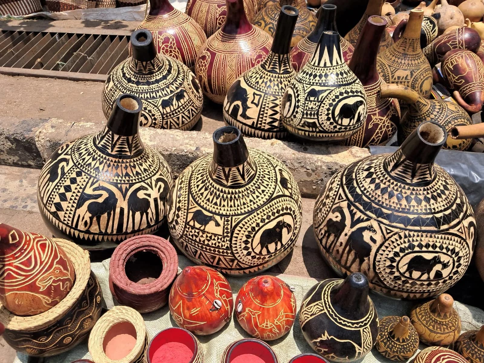 Ornately Adorned Calabash