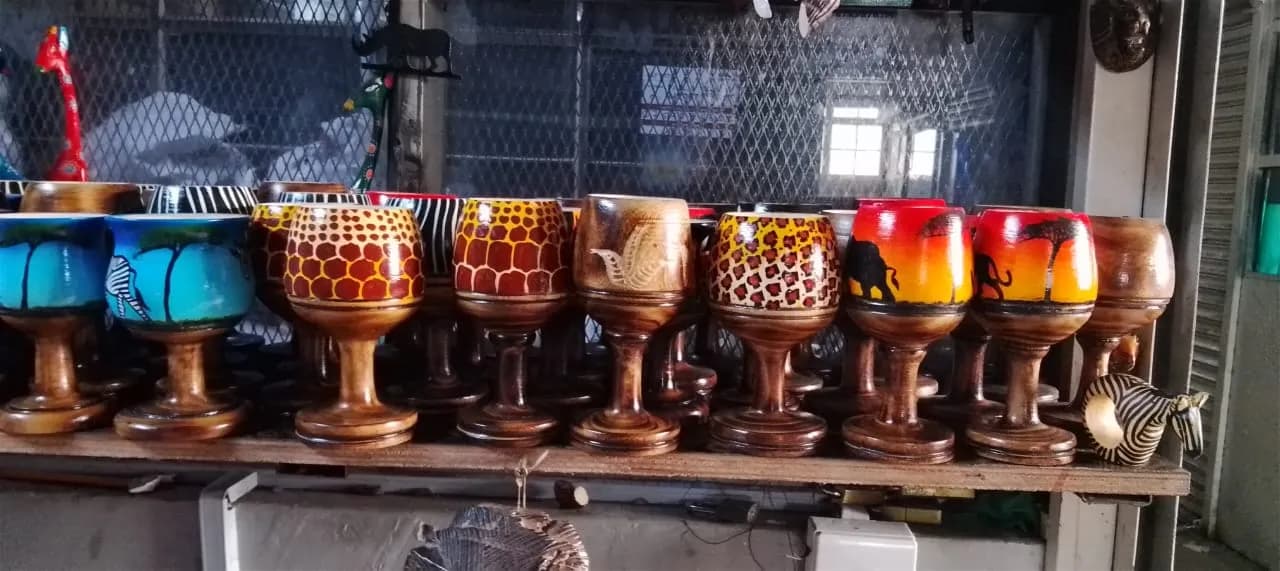 Handcrafted Wooden Wine Cups
