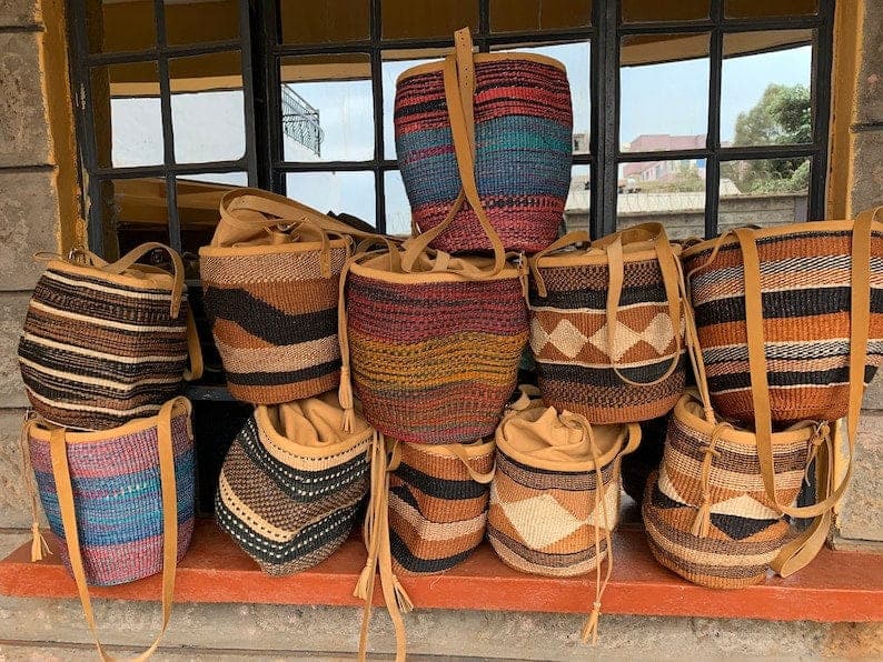 African Sisal Kiondo Bag/Basket