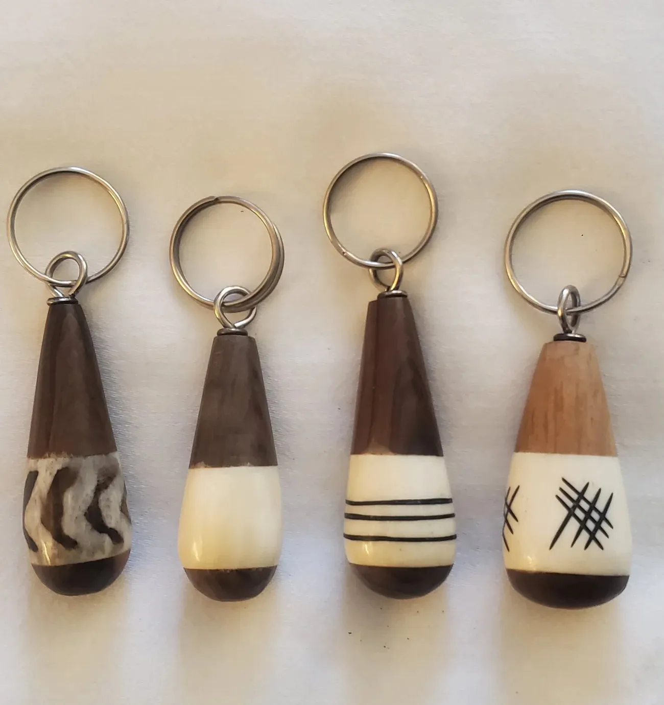 Key Chain Wood & Bone