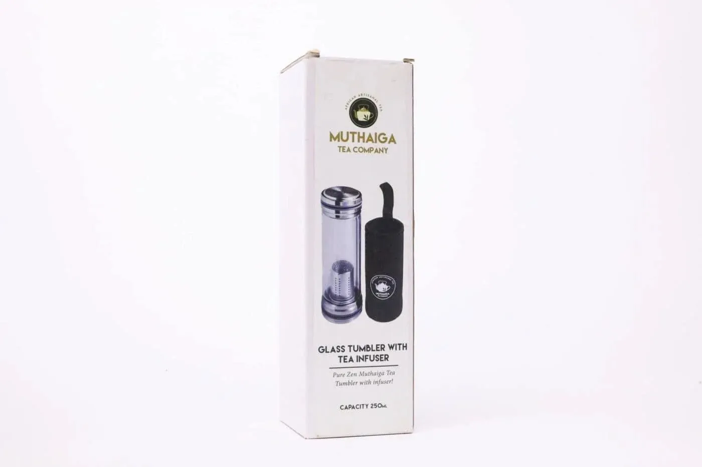 Muthaiga Tea Company Glass Bottle With Tea Infuser – 250ml