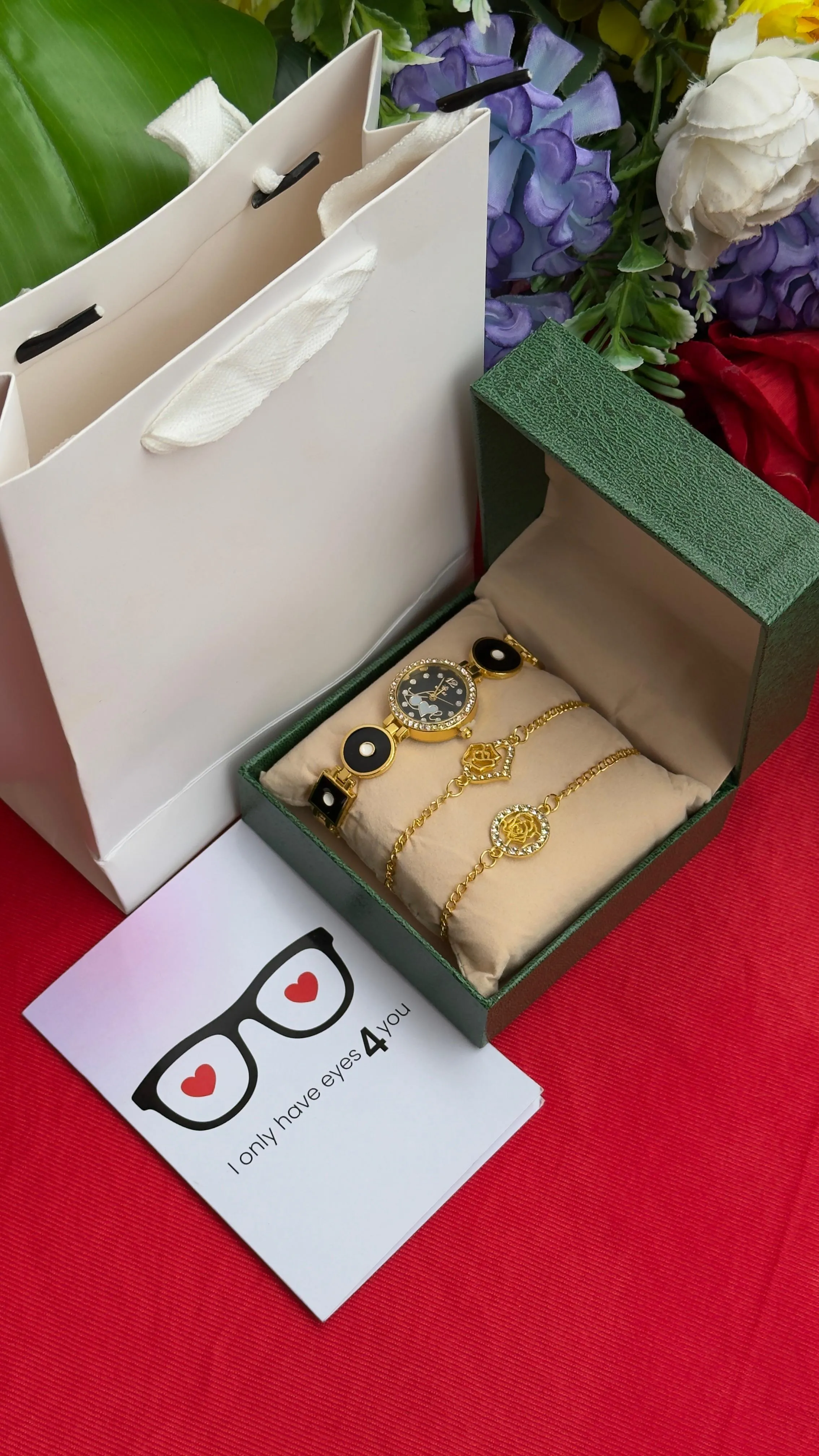 Valentine's Ladies Gift Set - "You Are Precious" Romantic Present with Engraving, Special Valentine's Day Gift ---