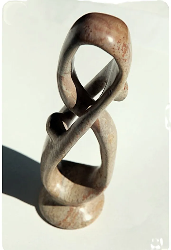 Intertwined Souple Soapstone Sculpture