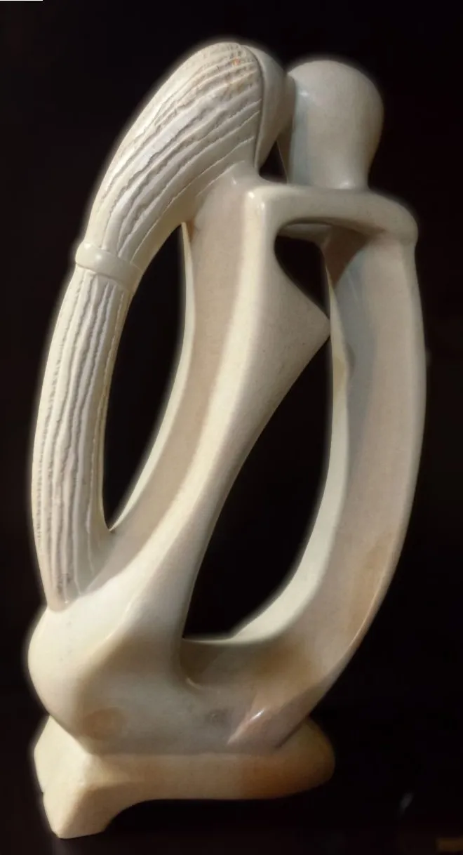 Eternal Kiss Soapstone Sculpture
