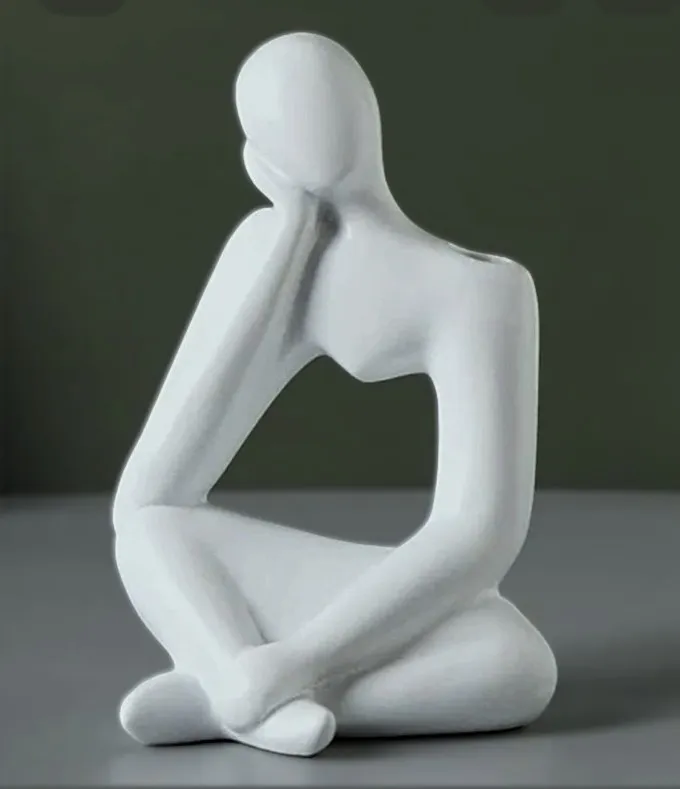 Abstract Thinker Sculpture