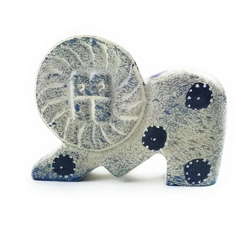 Mini Soapstone Lion Sculpture – Handcrafted