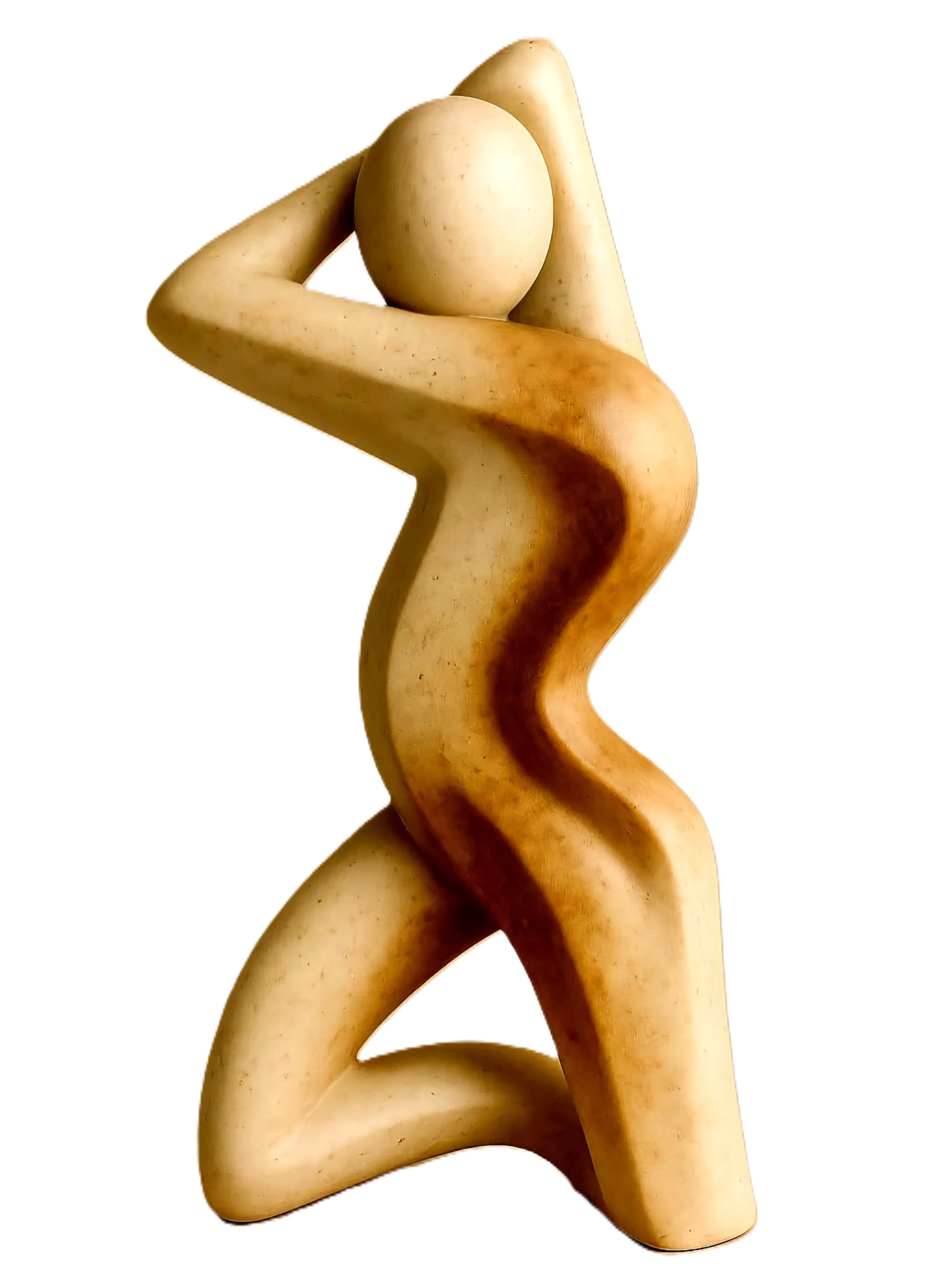 Abstract Woman Soapstone Sculpture