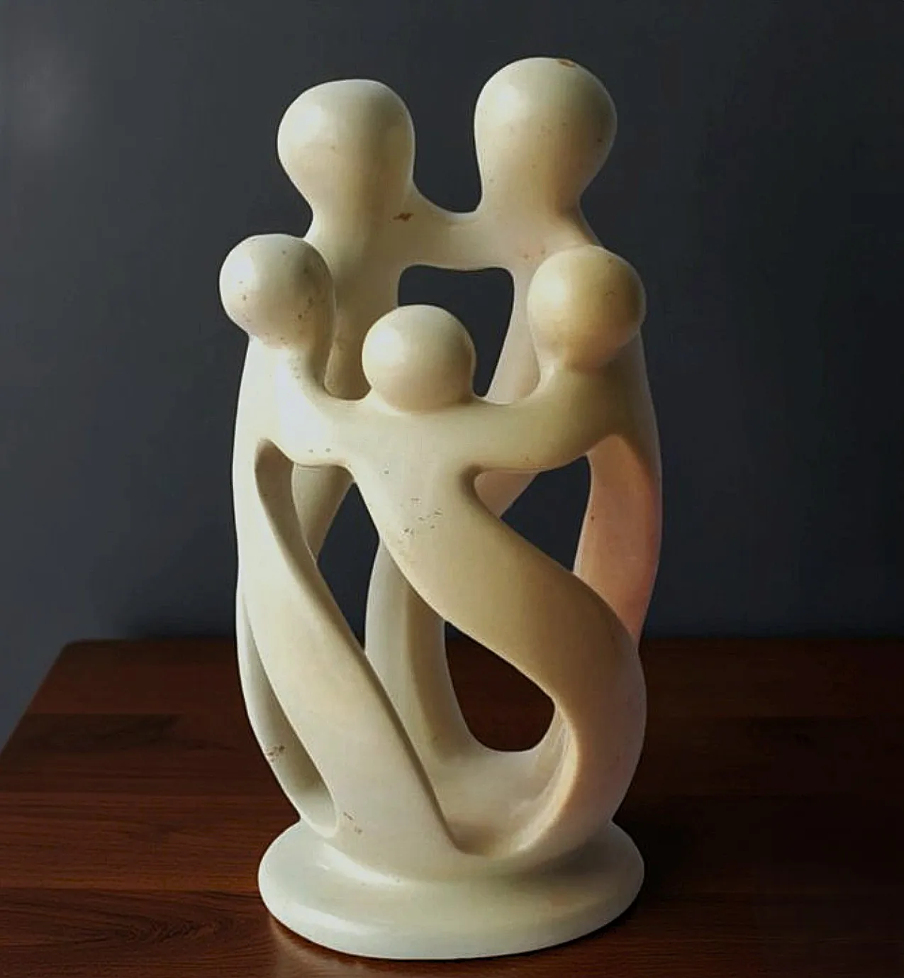 Family of Five Soapstone Sculpture