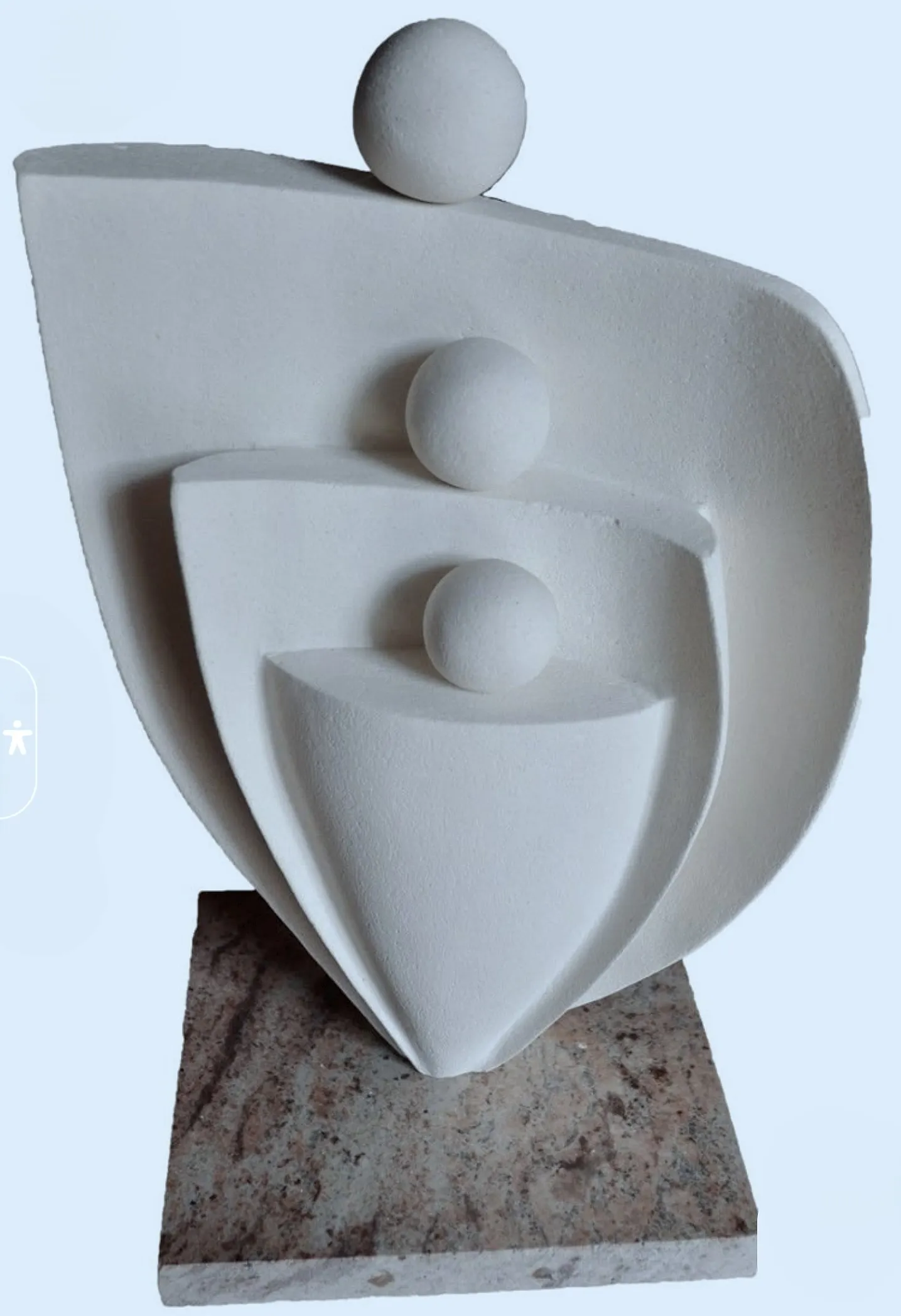 Abstract Family Tree Soapstone Sculpture