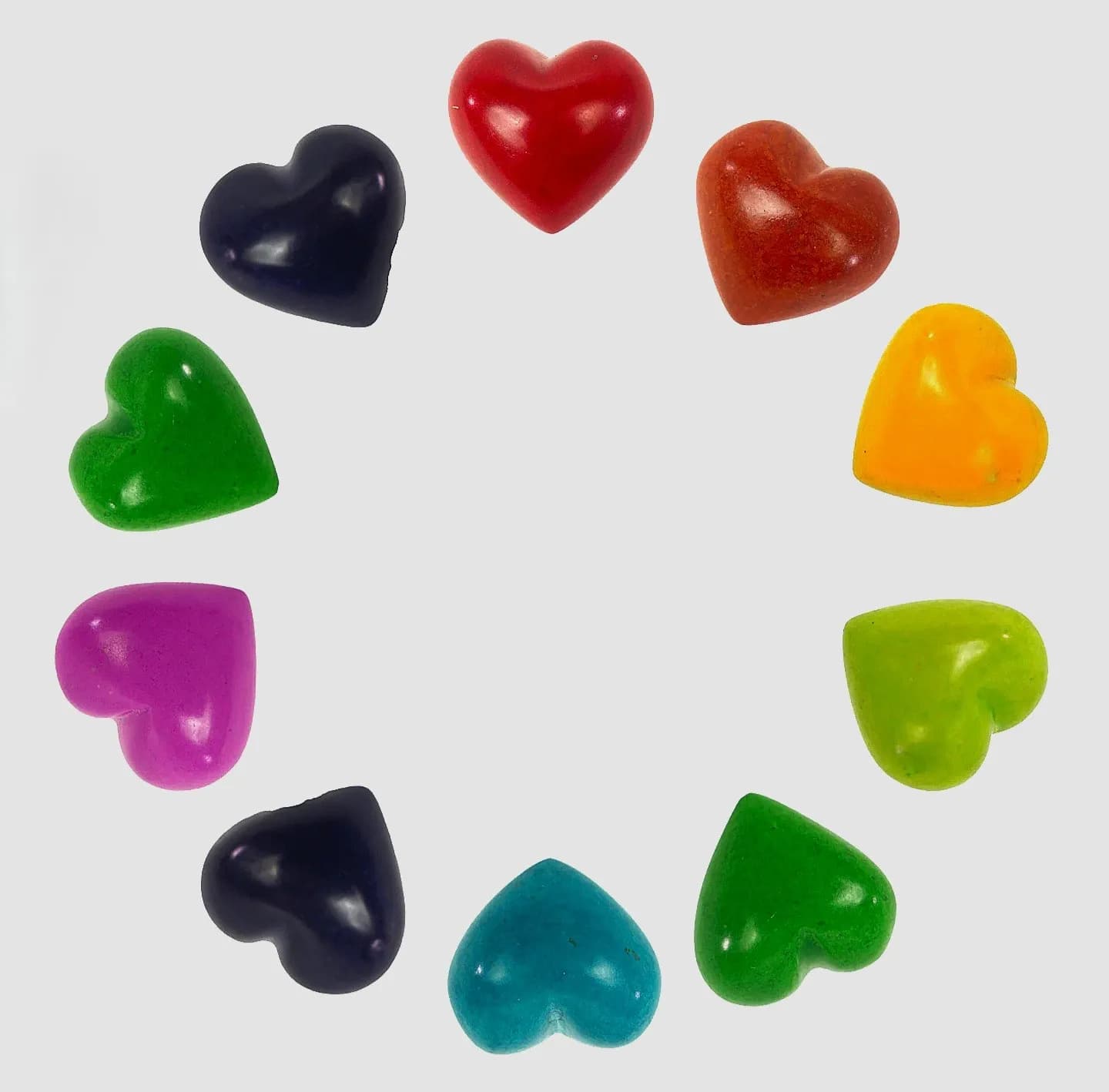 Soapstone Love Hearts – Hand-Carved Decorative Stones