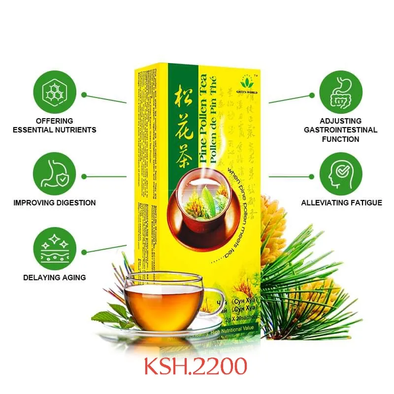 Pine pollen tea