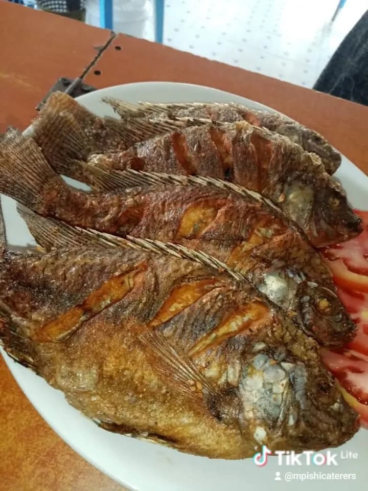 Fried whole fish