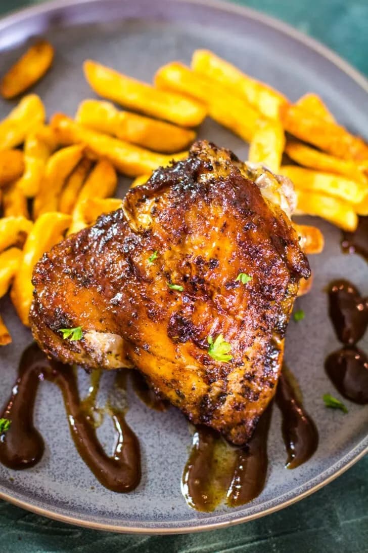 Grilled Chicken thigh & Fries