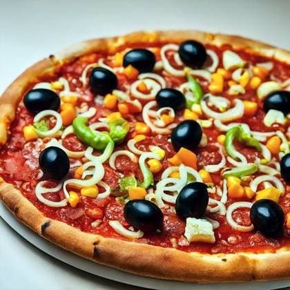 Two Vegetarian Pizza